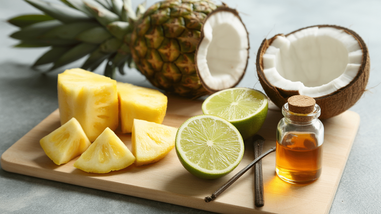 ingrédients pina colada sans alcool ananas lait de coco