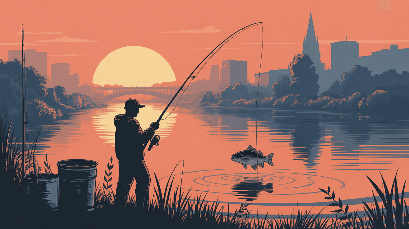 poisson chat lyon pêche berge rivière