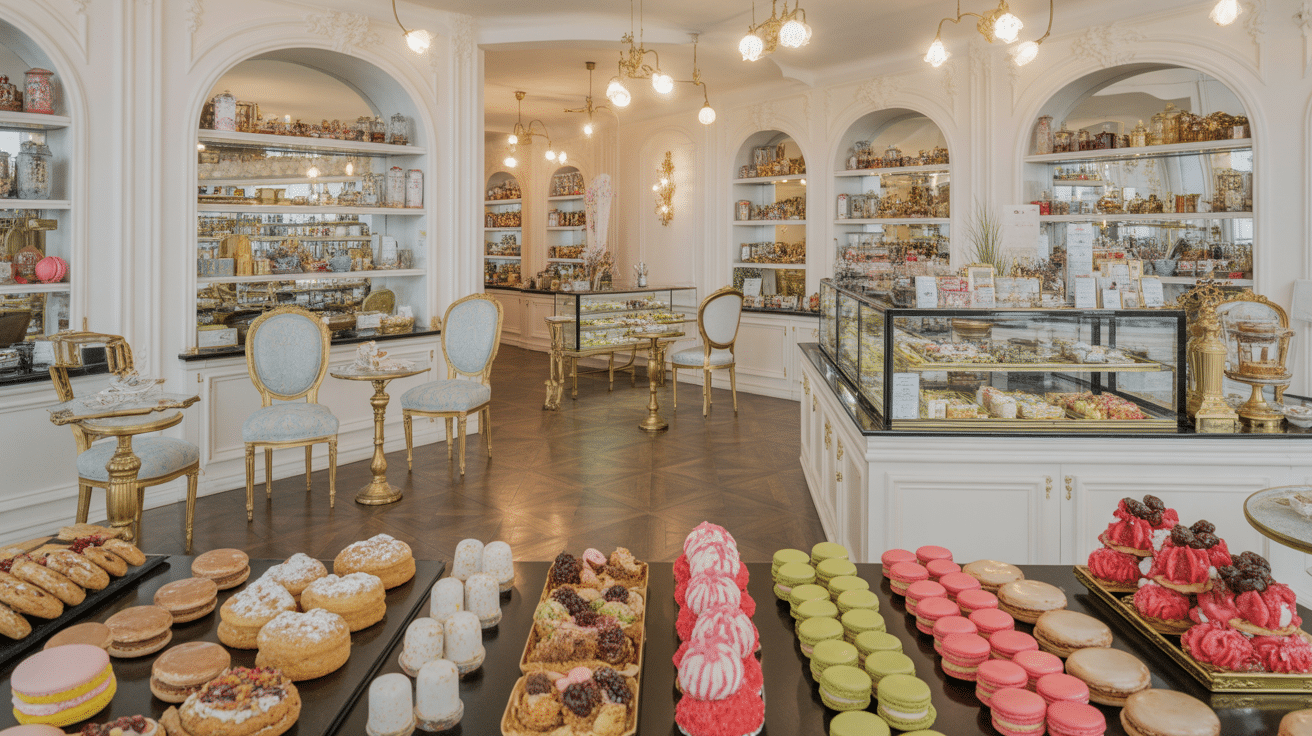 salon de thé Lille vitrines pâtisseries élégantes