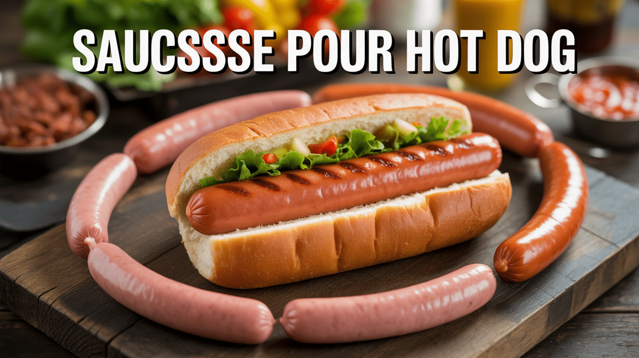 saucisse pour hot dog grillée pain et variétés