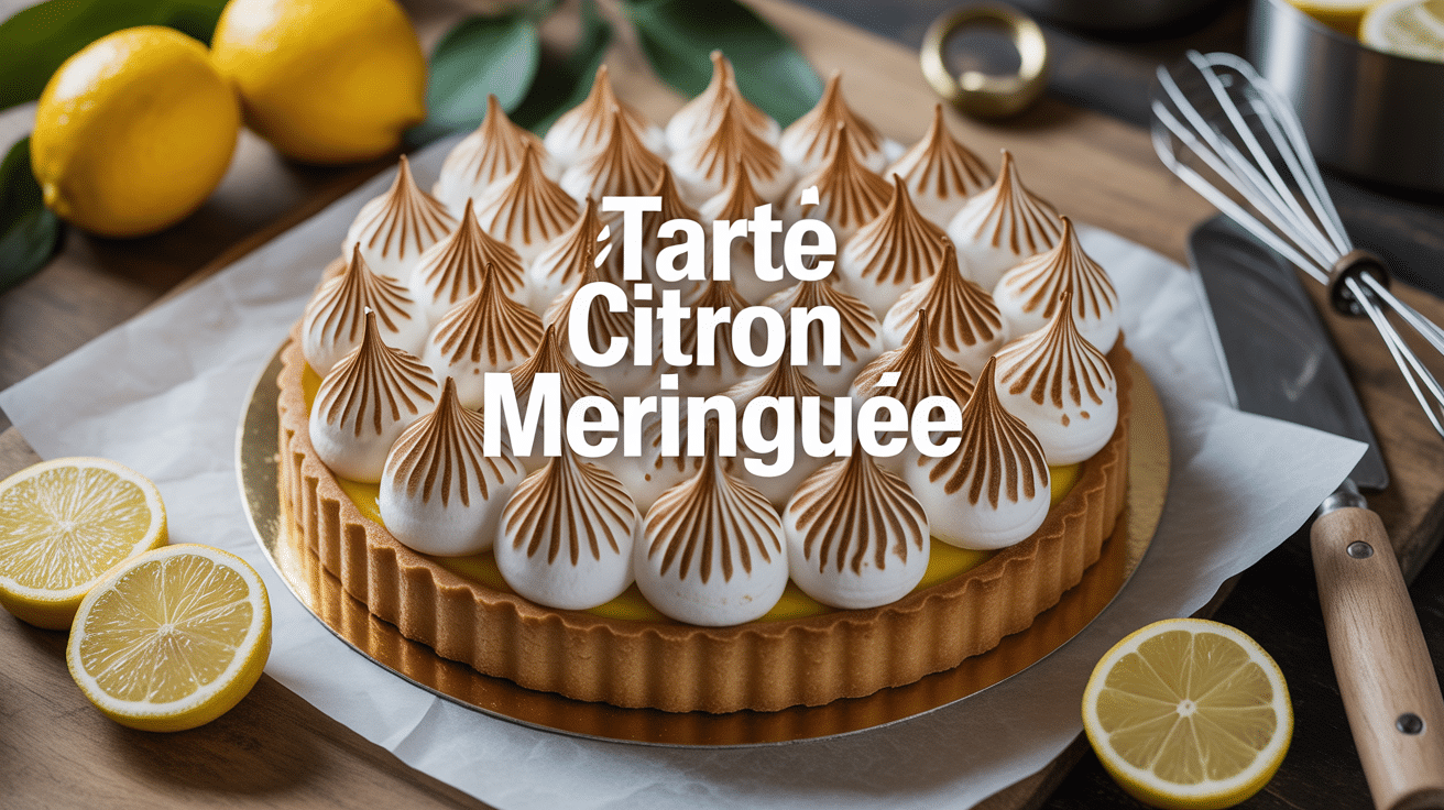 tarte citron meringuée cyril lignac avec meringue dorée