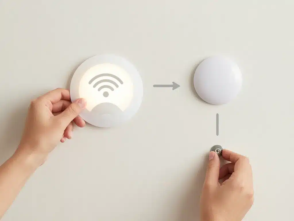 installation applique murale sans fil adhésif, magnétique, vis