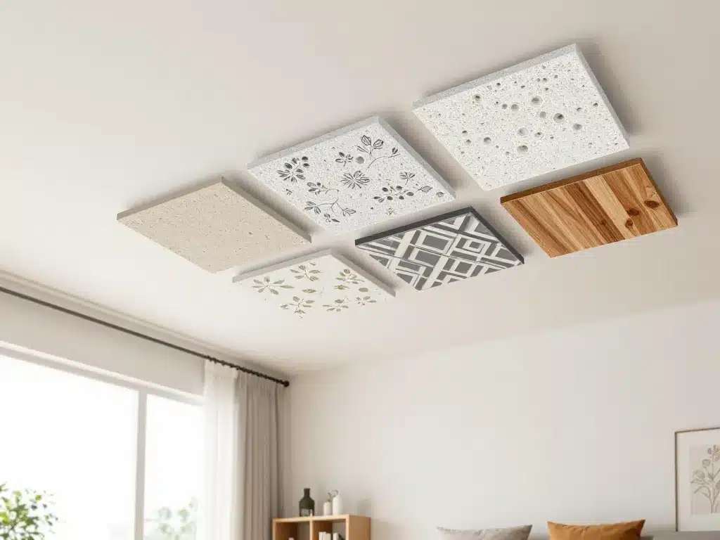 Différents styles dalles en polystyrène pour plafond décoration