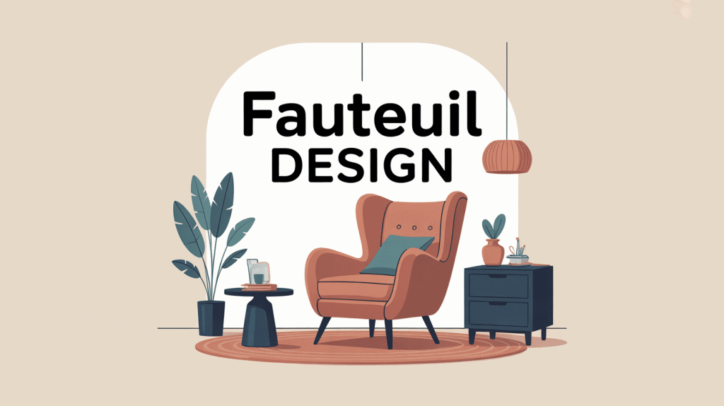 fauteuil design made in design dans salon moderne décoré