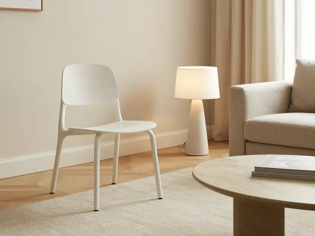 Mobilier iconique Jasper Morrison scène produit cozy