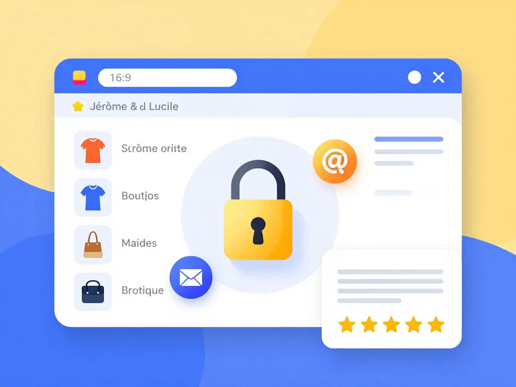 diagramme boutique en ligne jérome et lucile sécurisée