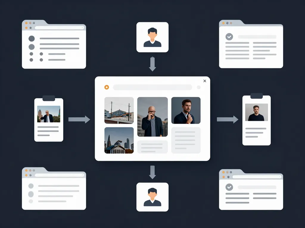 diagramme conceptuel lightbox sur site web