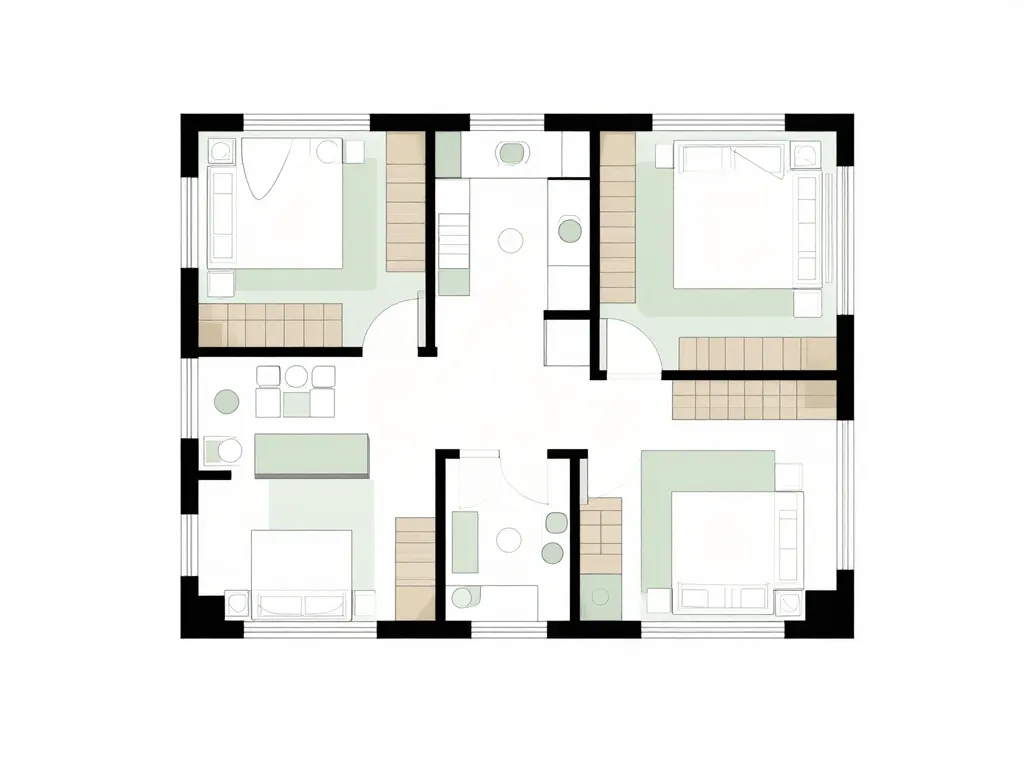 maison plan etage concept diagramme organisation