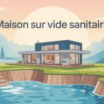 illustration maison sur vide sanitaire coupes sur sol