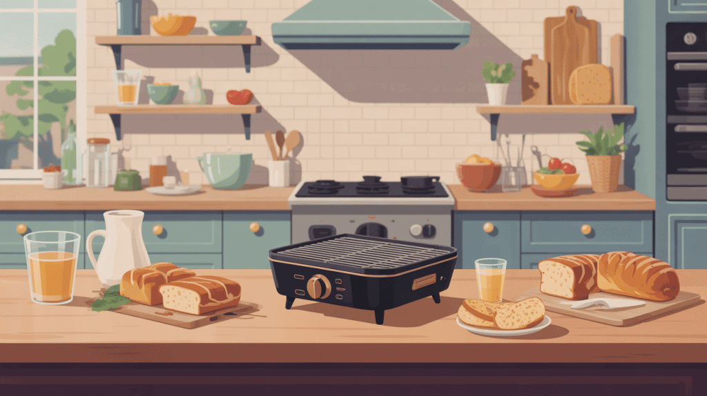 meilleur grille pain illustration cuisine conviviale