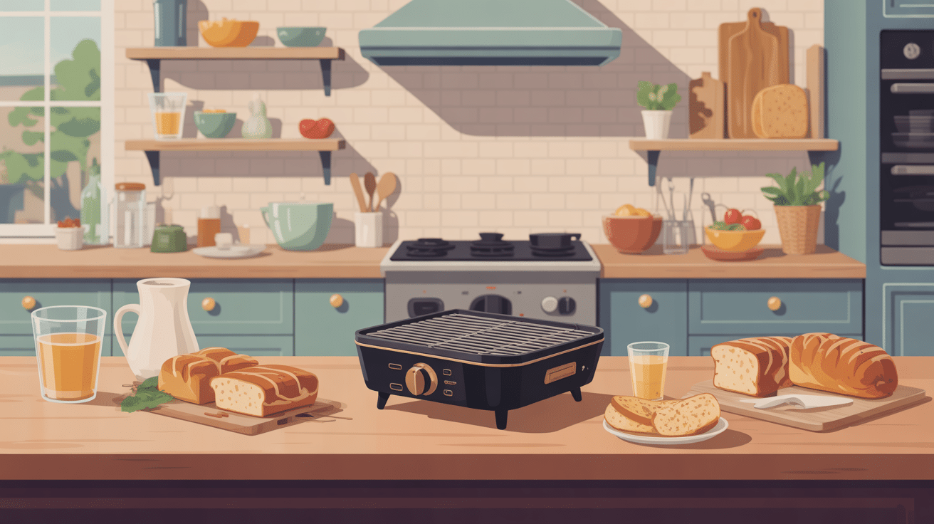 meilleur grille pain illustration cuisine conviviale