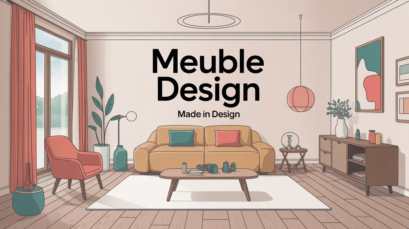 meuble design made in design illustration pièce contemporaine