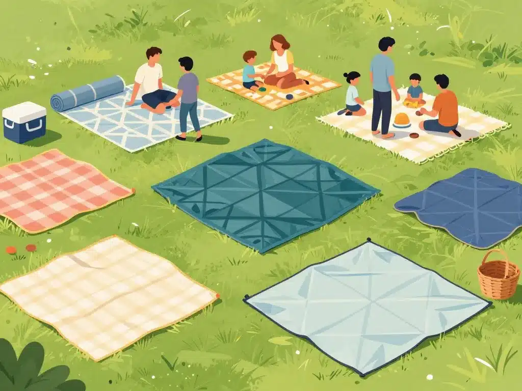 nappe picnic différents modèles et matériaux