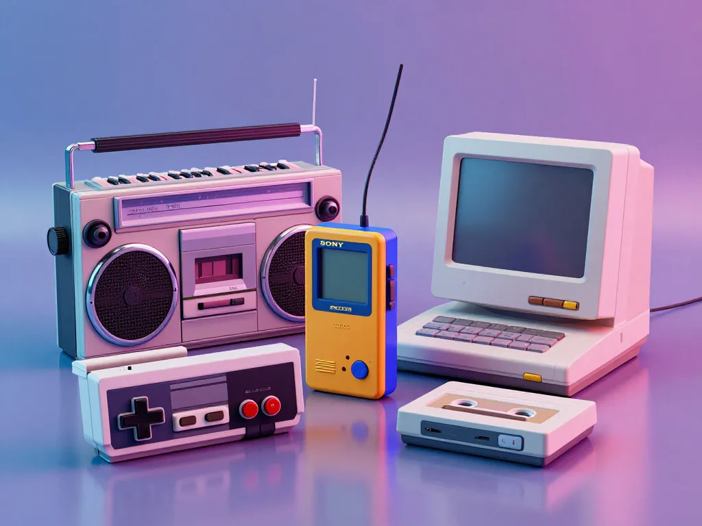 gadgets électroniques vintage objets des annees 80