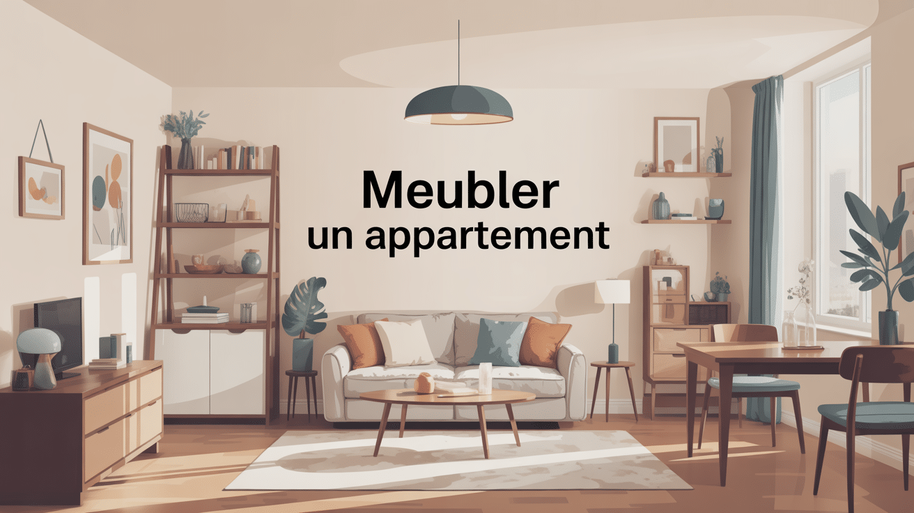 Vue moderne optimisation meuble appartement lumineux