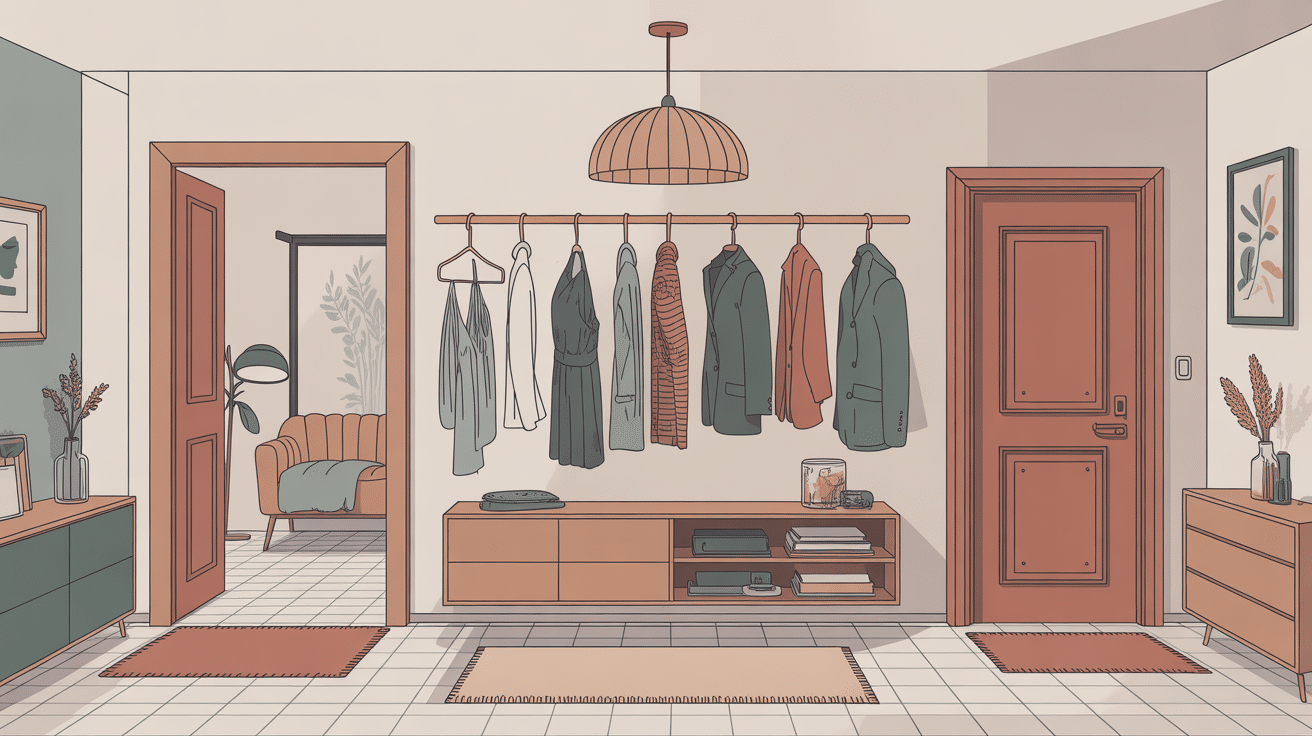 patère porte manteau différents modèles et usages dans entrée moderne