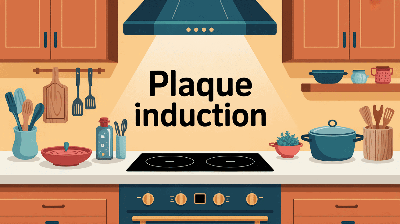 Plaque induction meilleur dans une cuisine lumineuse