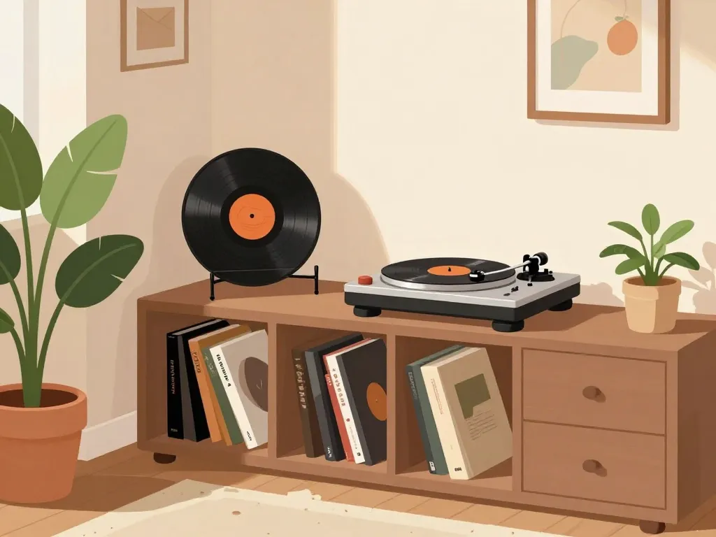 porte vinyle coin musique personnalisé