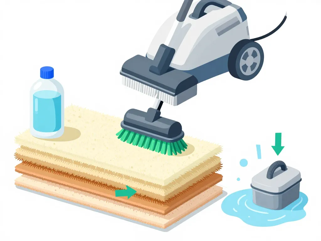 produit shampouineuse concept fonctionnement nettoyage