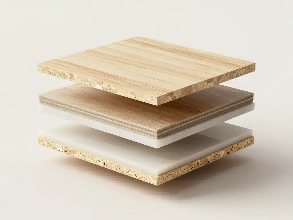 diagramme couches stratifié plan de travail décomposé