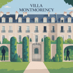 villa montmorency paris illustration quartier exclusif
