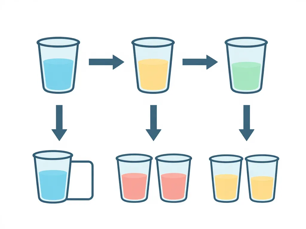 250 ml en l conversion concept schéma pédagogique