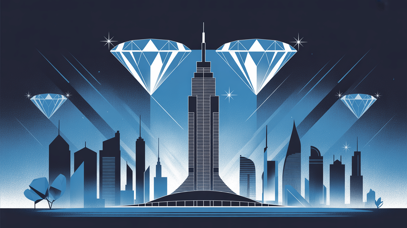 Almas Tower in Dubai vue emblématique moderne