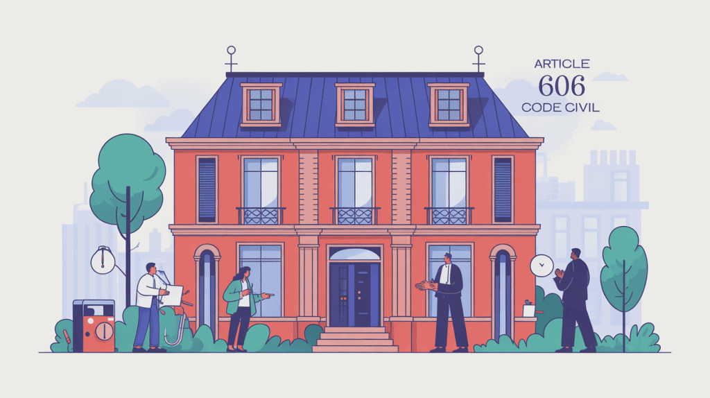 schéma épuré bâtiment article 606 du code civil