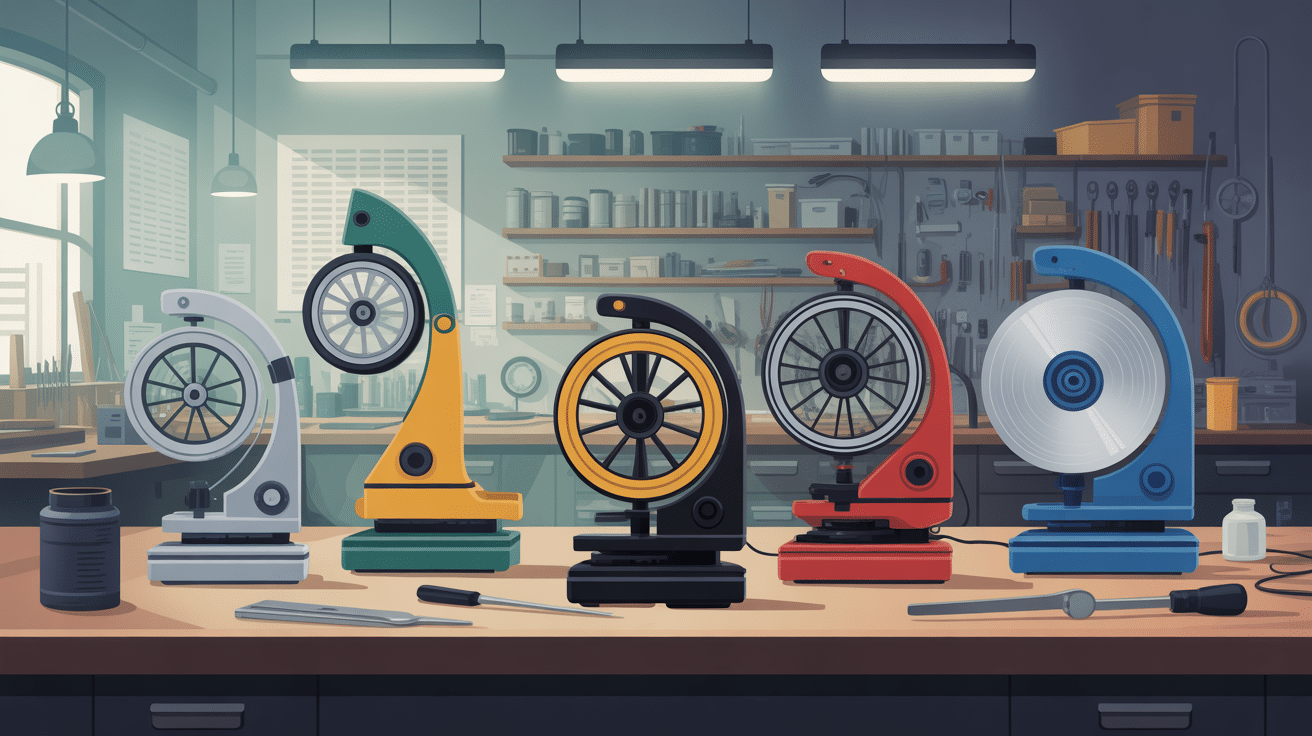 Atelier moderne utilisant différentes scies circulaires Racetools