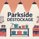Atelier moderne avec outils Parkside destockage