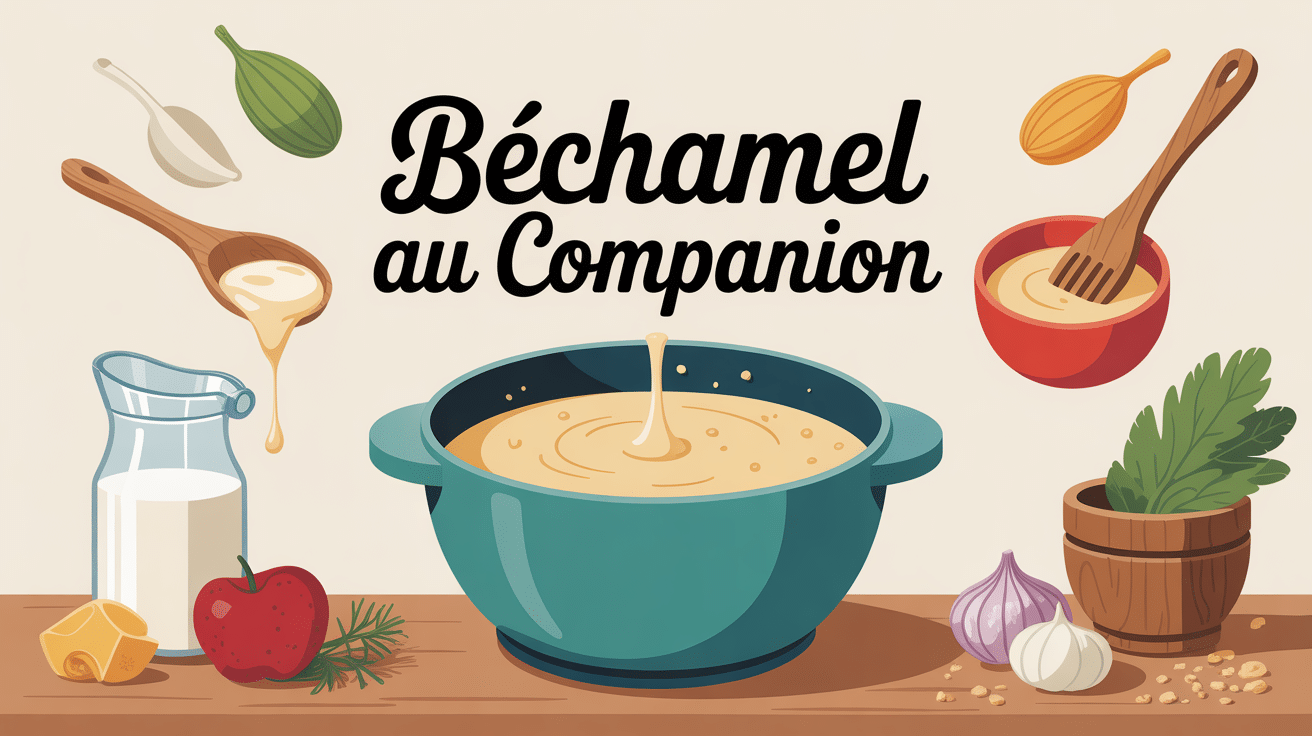 illustration préparation bechamel companion robot cuisine