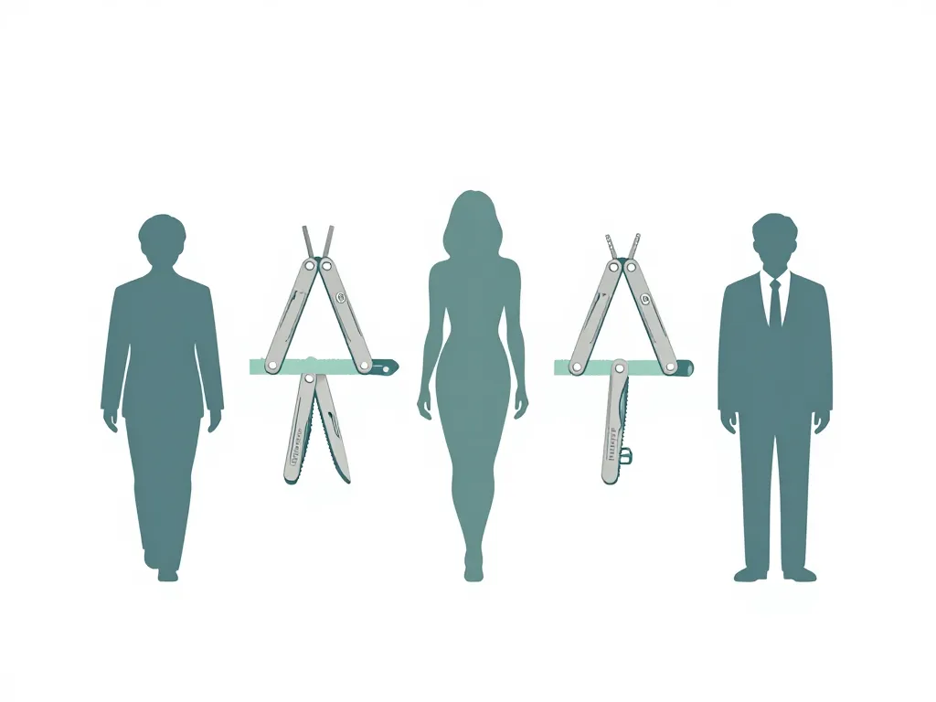 Schéma choix multitool Leatherman par usage