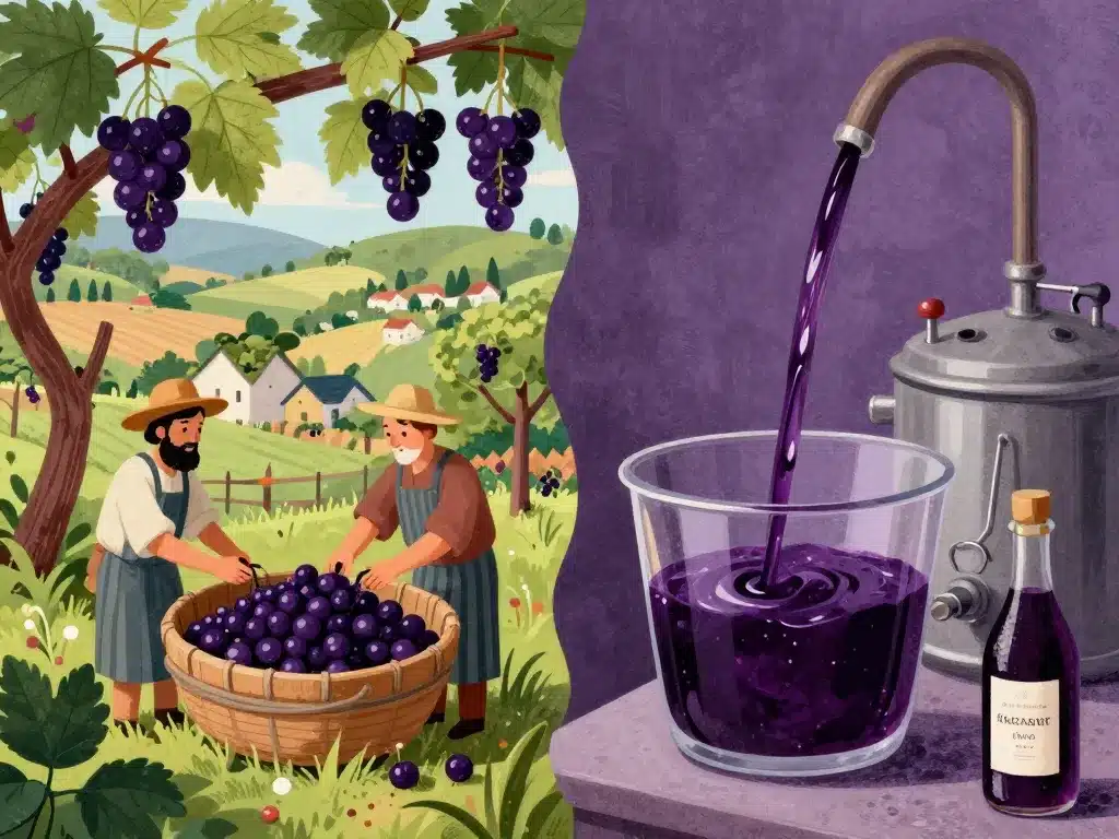Origines et fabrication de la crème de cassis en France
