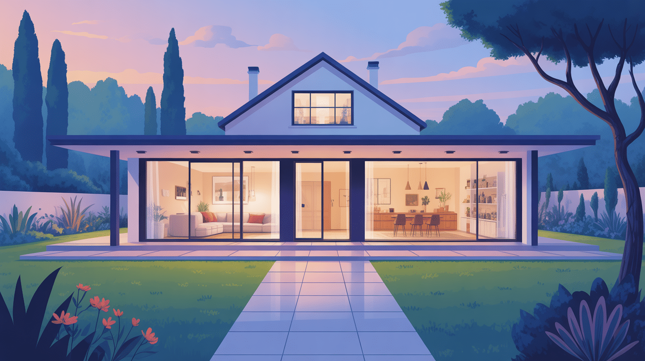 faire une extension de maison, maison moderne, espace agrandi