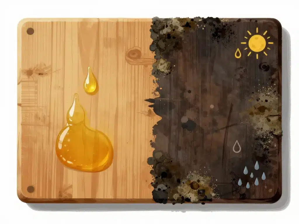 Huile de lin bois danger effets limites durabilité