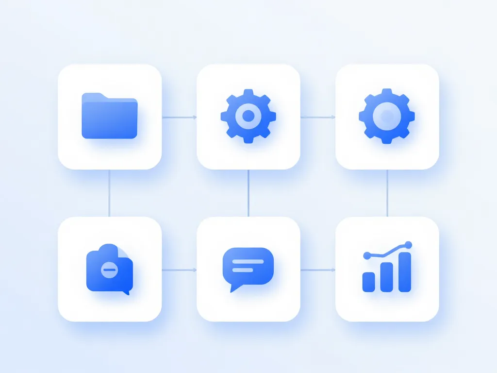 Schéma fonctionnalités Immofacile CRM automatisation