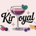 Kir royal en flûte élégante, ambiance conviviale