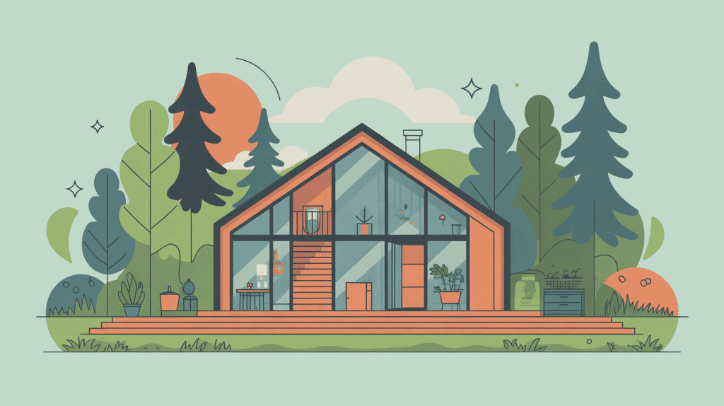 Illustration maison conteneurs prix design moderne