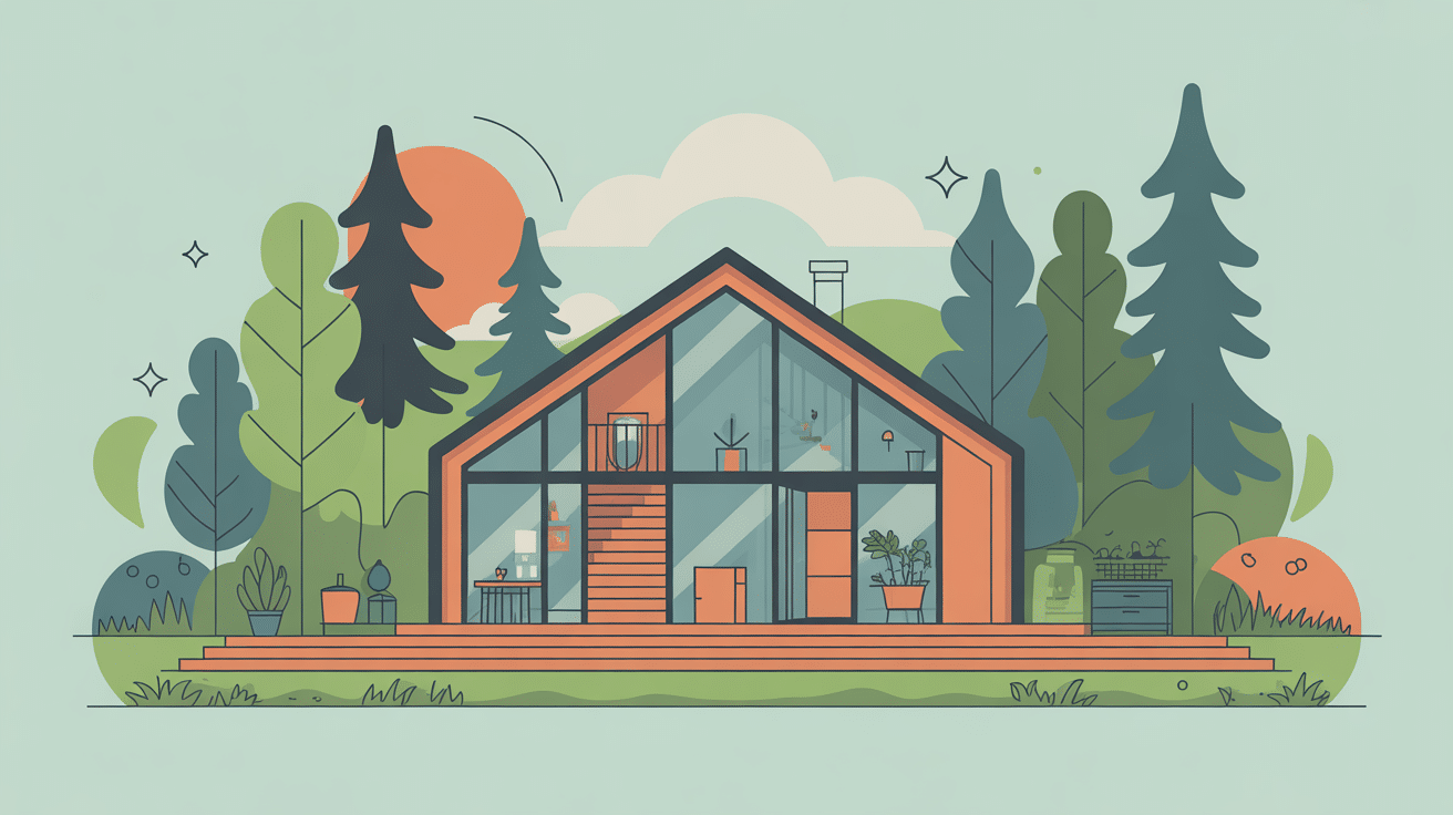 Illustration maison conteneurs prix design moderne