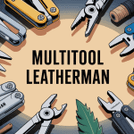 Illustration multitool Leatherman différents usages