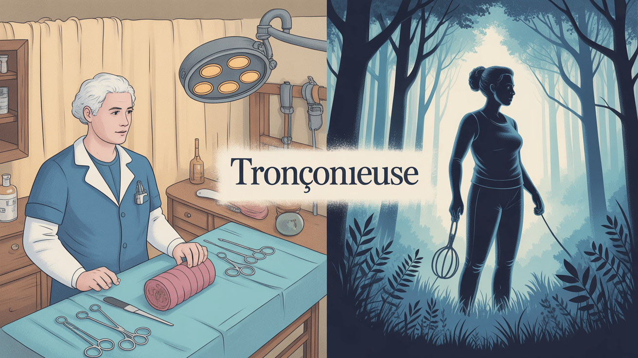 pourquoi les tronçonneuse ont été inventé illustration transition médecine forêt