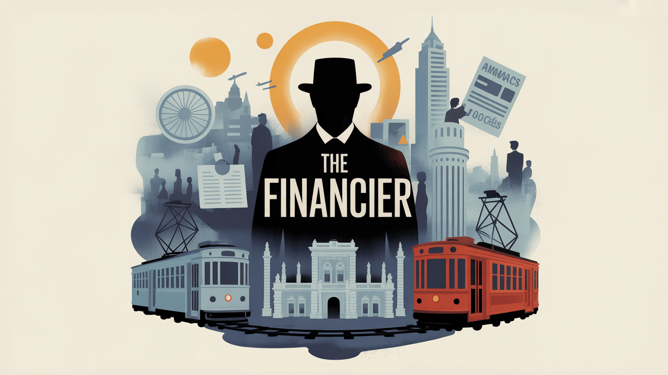 Illustration The Financier univers finance américaine XIXe