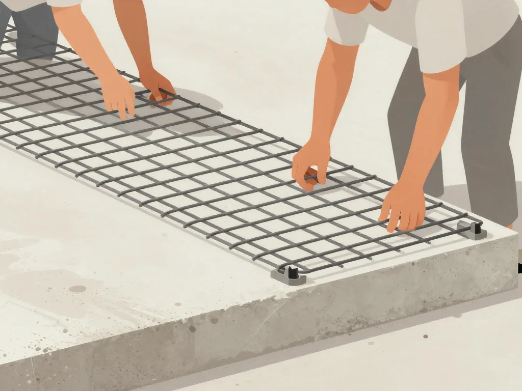 Illustration pose treillis soudé ST25 et conseils chantier