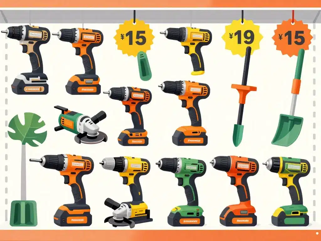 Différents outils Parkside destockage en rayons