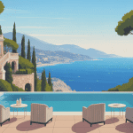 villa leopolda illustration panoramique sur la côte d’azur