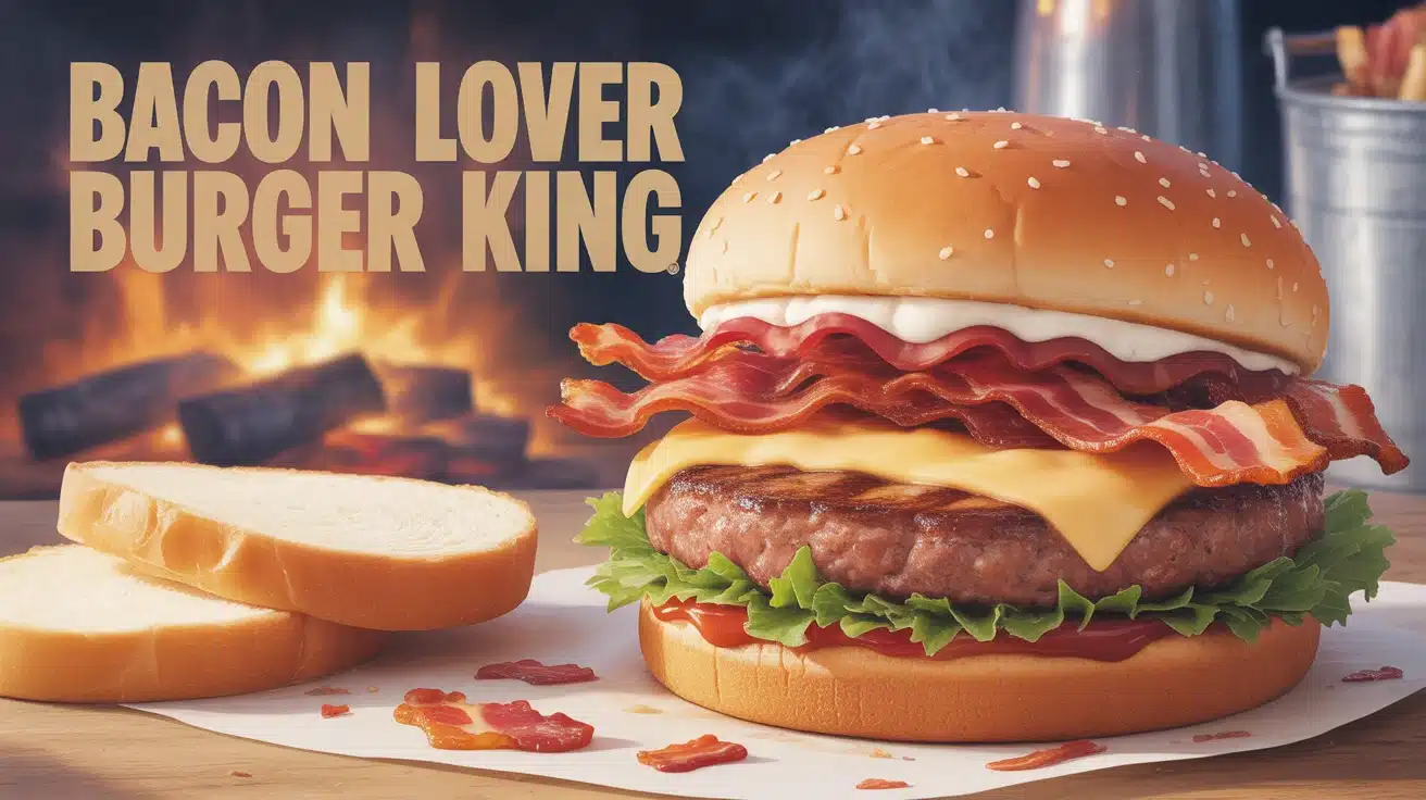 Burger Bacon Lover Burger King avec bacon croustillant et fromage fondant