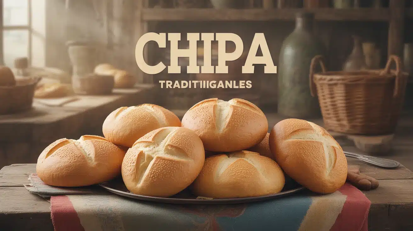 Assortiment de chipas dorées sur table rustique