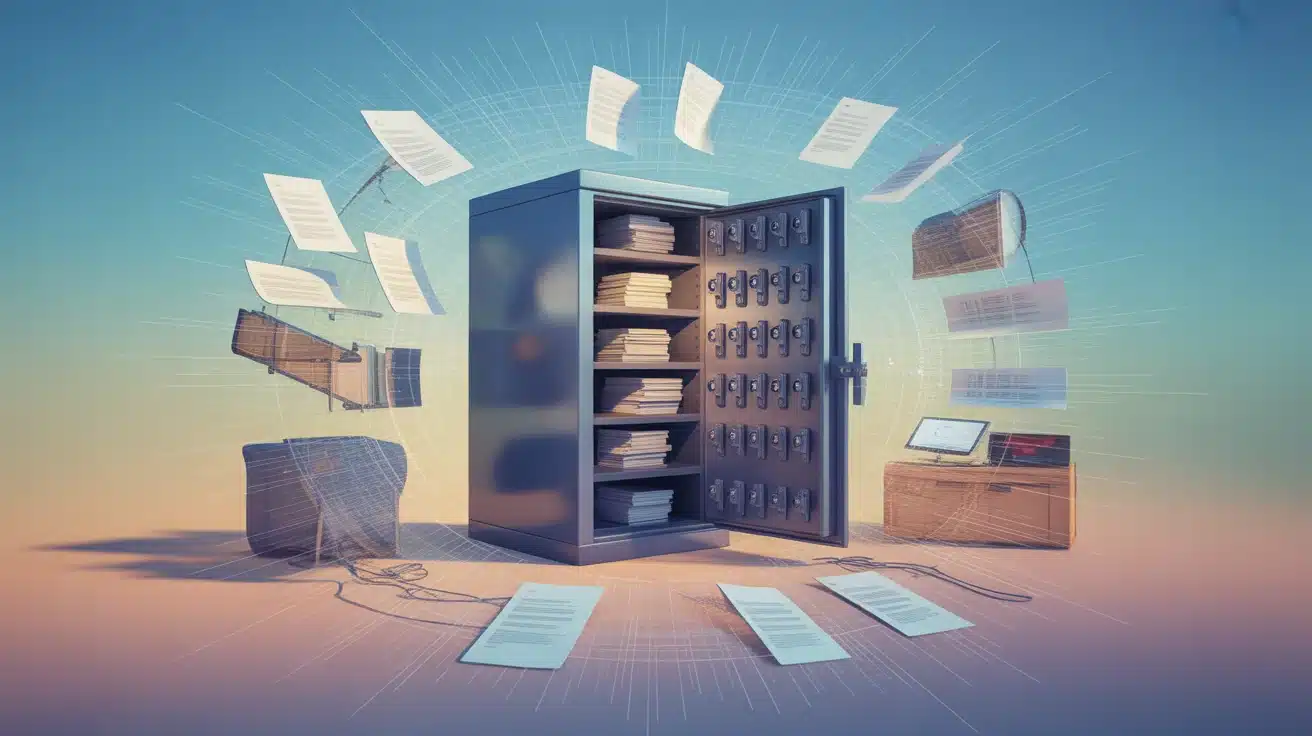 coffre fort numérique avec documents sécurisés