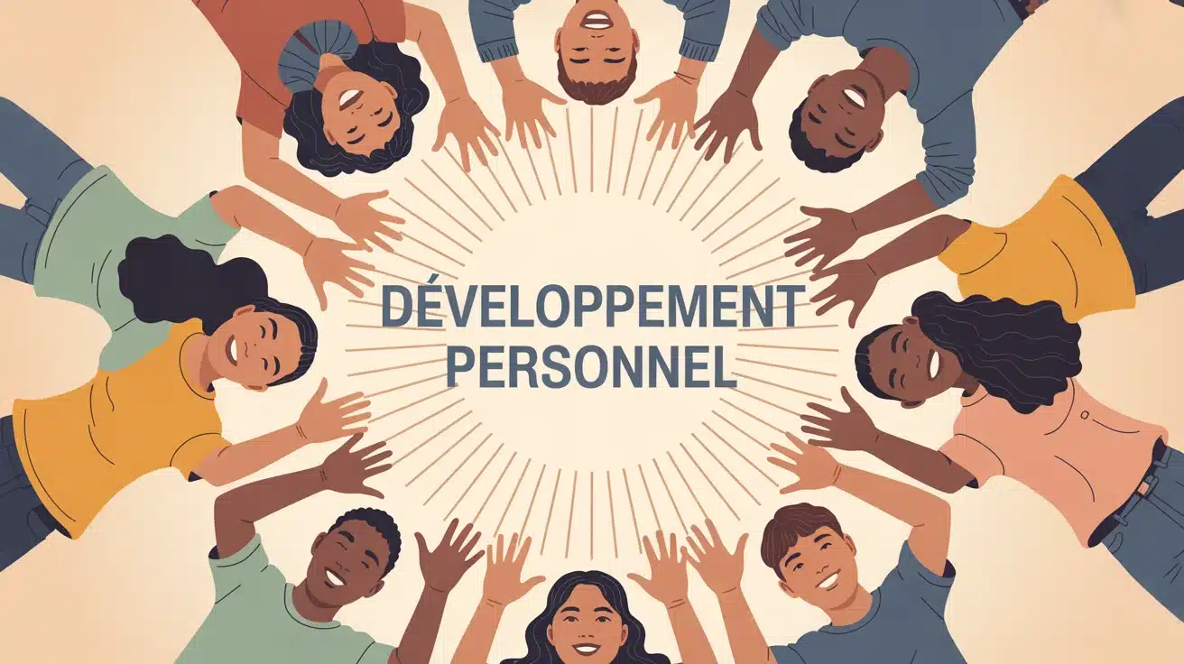 cercle de personnes partageant idées et développement personnel