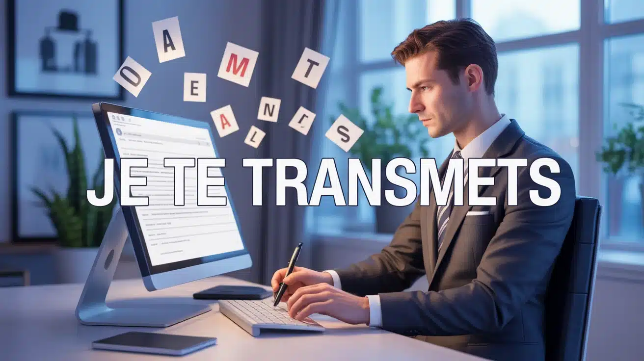 Illustration je te transmets communication écrite professionnelle